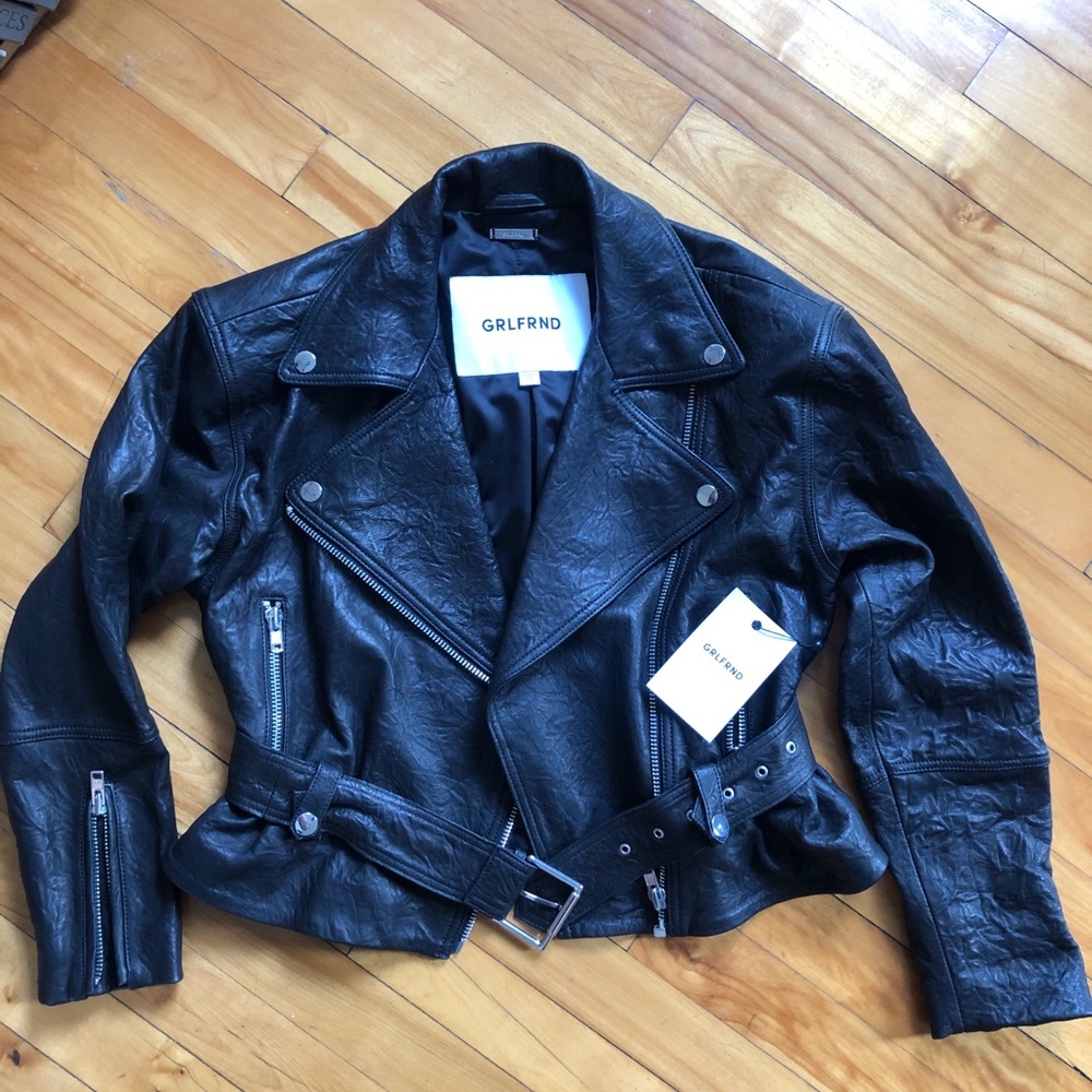 GRLFRND Charlie Leather Moto Jacket